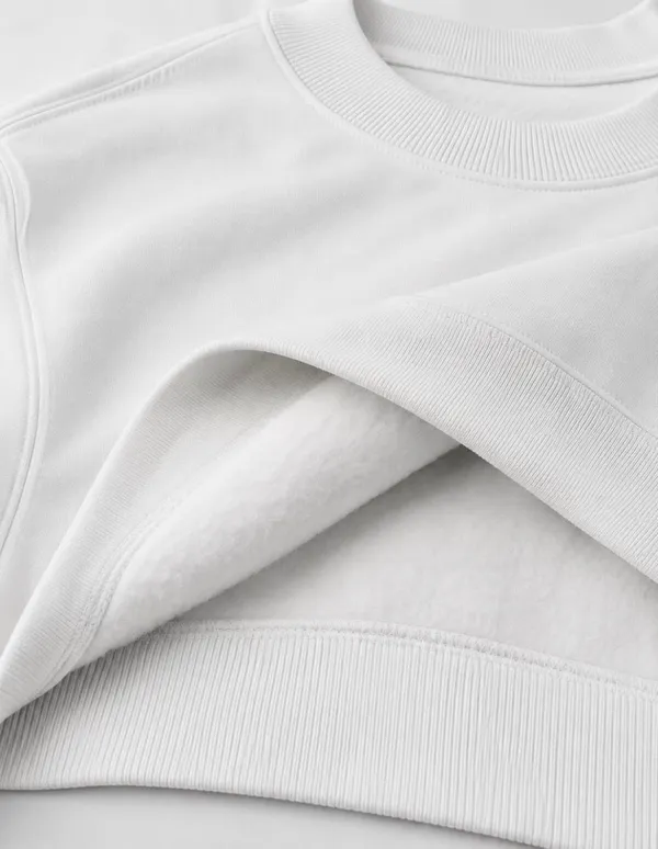 Nusyl_Girls_White_&_Red_Girls_Solid_Sweatshirt