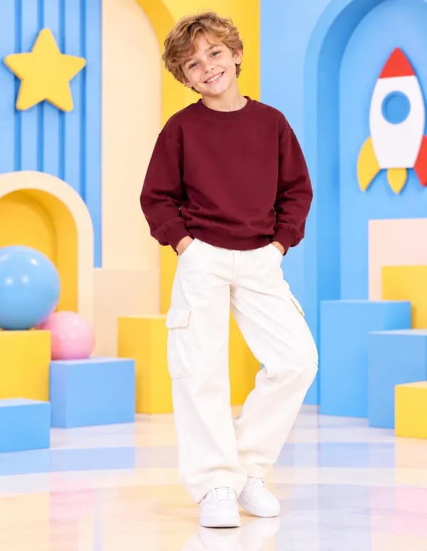 Nusyl_Boys_Black_&_Burgundy_Boys_Solid_Sweatshirt
