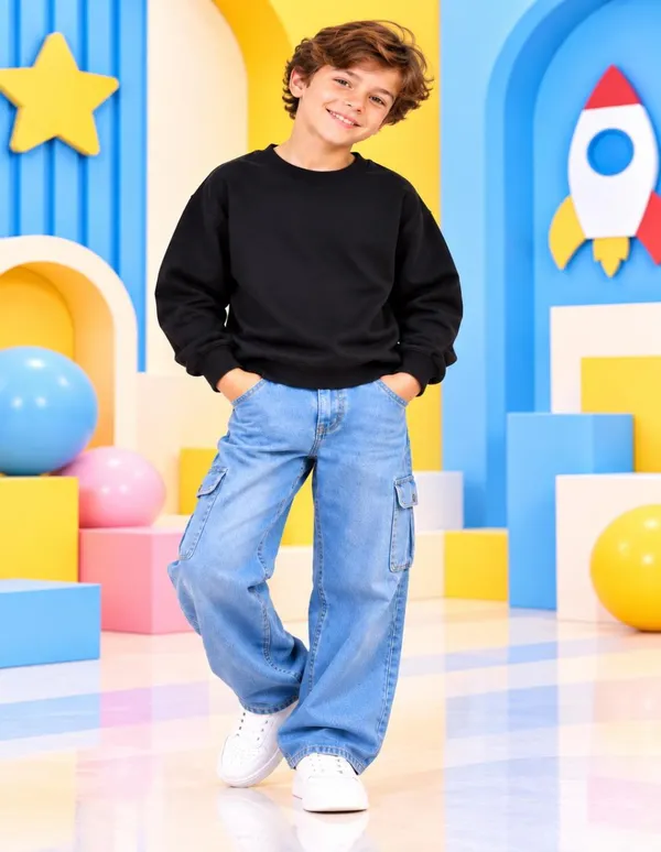 Nusyl_Boys_Lilac_&_Black_Boys_Solid_Sweatshirt