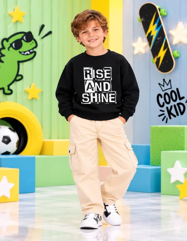 Nusyl_Boys_Black_&_Burgundy_Boys_Dinosaur_Printed_&_Rise_and_Shine_Text_Printed_Sweatshirt