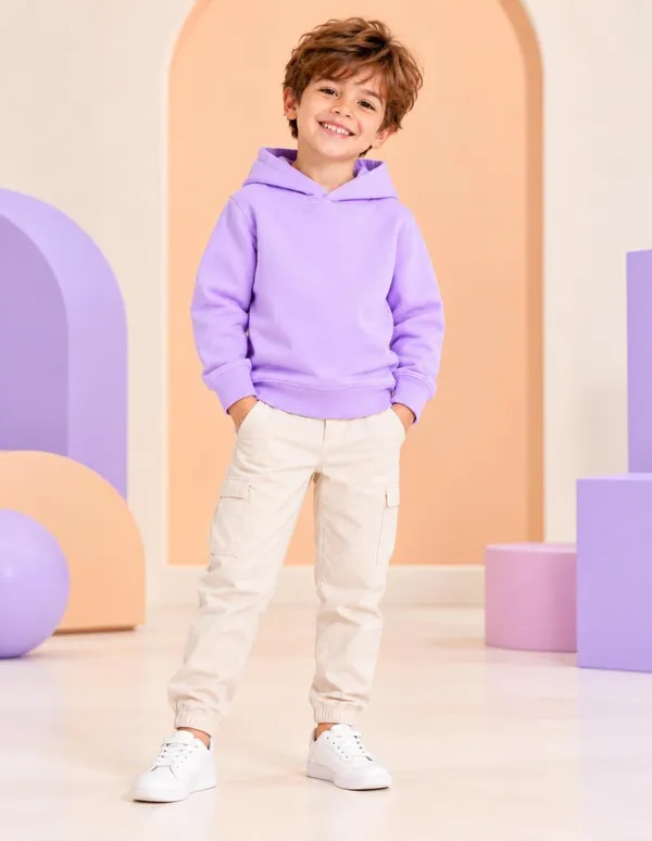 Nusyl_Boys_Lilac_&_Black_Boys_Solid_Hoodie