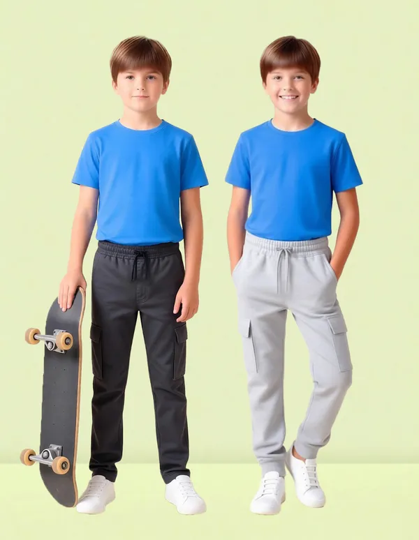 Nusyl_Black_&_Gray_Solid_Cotton_Blend_Straight_Fit_Cargo_Trackpants_Pack_Of_2_With_Side_&_Cargo_Pockets_Full_Length_Regular_Fit_Cargo_Trackpants