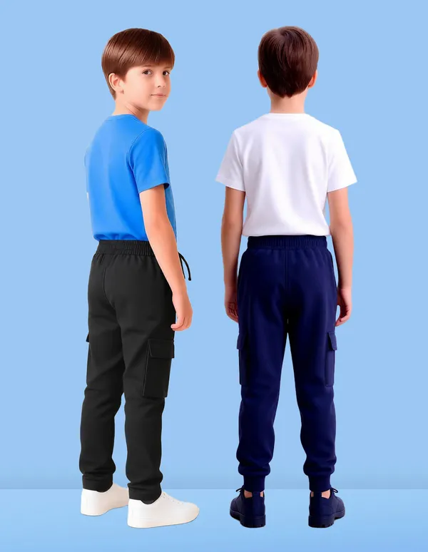 Nusyl_Black_&_Navy_Solid_Cotton_Blend_Straight_Fit_Cargo_Trackpants_Pack_Of_2_With_Side_&_Cargo_Pockets_Full_Length_Regular_Fit_Cargo_Trackpants