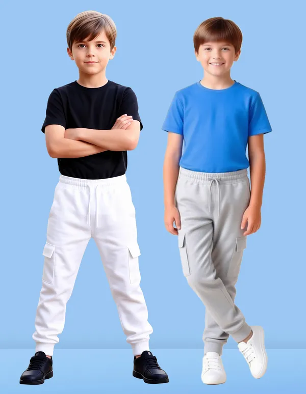 Nusyl_White_&_Gray_Solid_Cotton_Blend_Straight_Fit_Cargo_Trackpants_Pack_Of_2_With_Side_&_Cargo_Pockets_Full_Length_Regular_Fit_Cargo_Trackpants