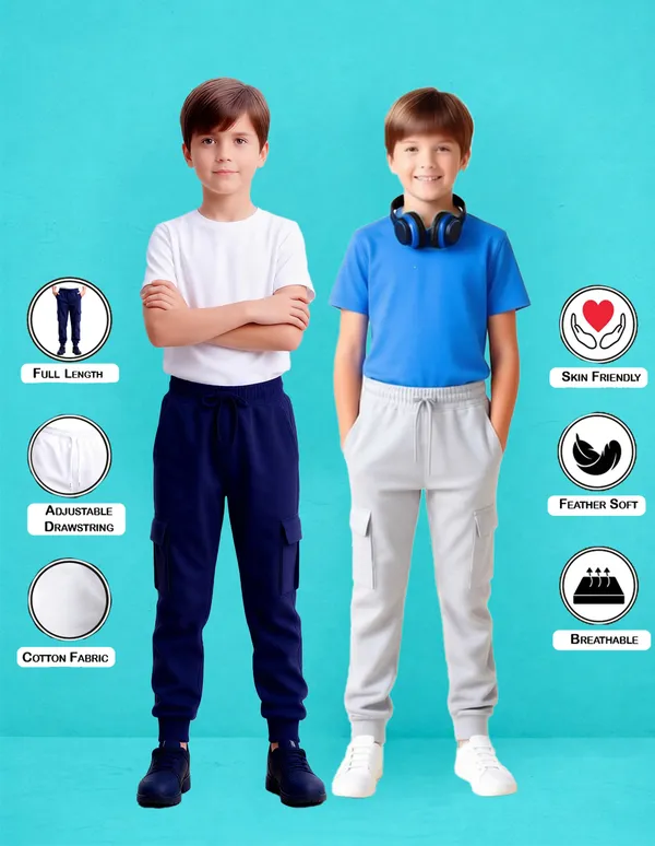 Nusyl_Gray_&_Navy_Solid_Cotton_Blend_Straight_Fit_Cargo_Trackpants_Pack_Of_2_With_Side_&_Cargo_Pockets_Full_Length_Regular_Fit_Cargo_Trackpants