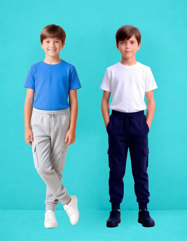 Nusyl_Gray_&_Navy_Solid_Cotton_Blend_Straight_Fit_Cargo_Trackpants_Pack_Of_2_With_Side_&_Cargo_Pockets_Full_Length_Regular_Fit_Cargo_Trackpants