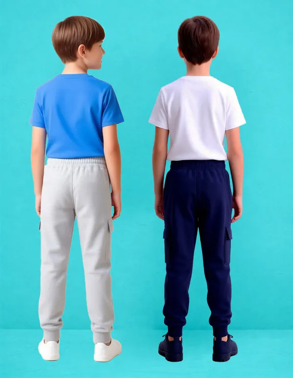 Nusyl_Gray_&_Navy_Solid_Cotton_Blend_Straight_Fit_Cargo_Trackpants_Pack_Of_2_With_Side_&_Cargo_Pockets_Full_Length_Regular_Fit_Cargo_Trackpants