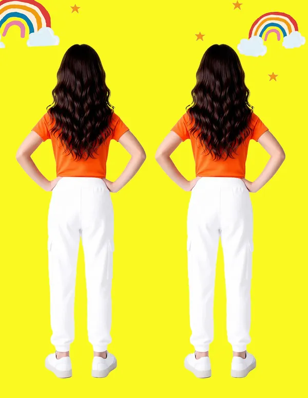 Nusyl_Girls'S_White_Solid_Cotton_Blend_Straight_Fit_Cargo_Trackpants_Pack_Of_2_With_Side_&_Cargo_Pockets_Girls'S_Full_Length_Regular_Fit_Cargo_Trackpants