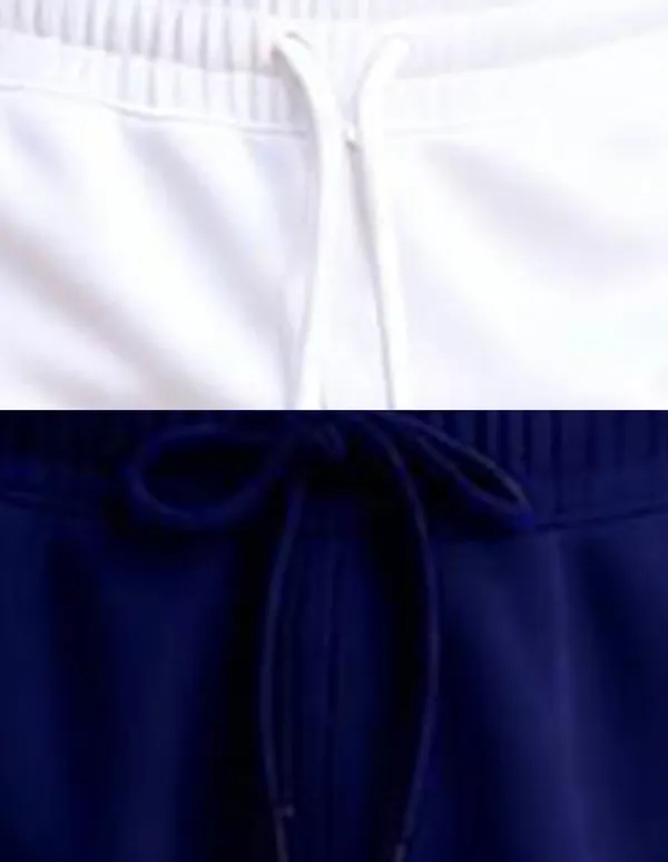 Nusyl_Girls'S_White_&_Navy_Solid_Cotton_Blend_Straight_Fit_Cargo_Trackpants_Pack_Of_2_With_Side_&_Cargo_Pockets_Girls'S_Full_Length_Regular_Fit_Cargo_Trackpants