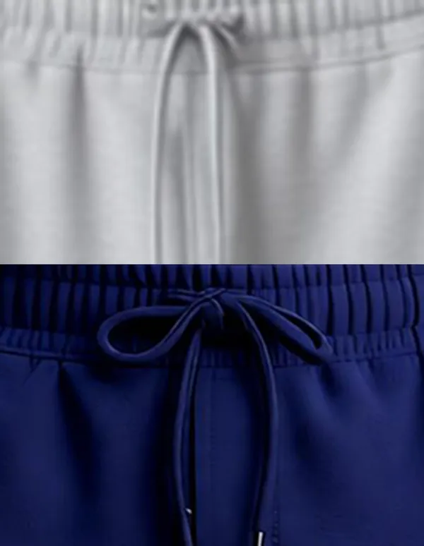 Nusyl_Girls'S_Gray_&_Navy_Solid_Cotton_Blend_Straight_Fit_Cargo_Trackpants_Pack_Of_2_With_Side_&_Cargo_Pockets_Girls'S_Full_Length_Regular_Fit_Cargo_Trackpants