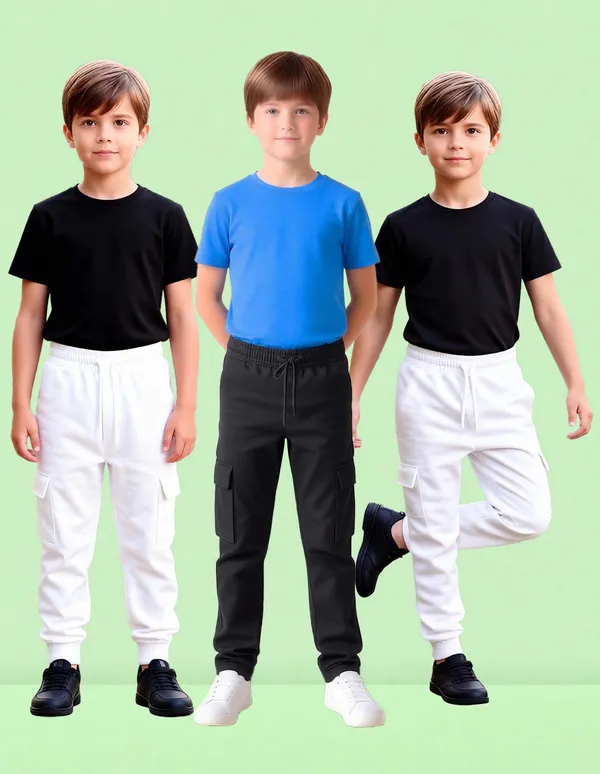 Nusyl_White_&_Black_Solid_Cotton_Blend_Straight_Fit_Cargo_Trackpants_Pack_Of_3_With_Side_&_Cargo_Pockets_Full_Length_Regular_Fit_Cargo_Trackpants