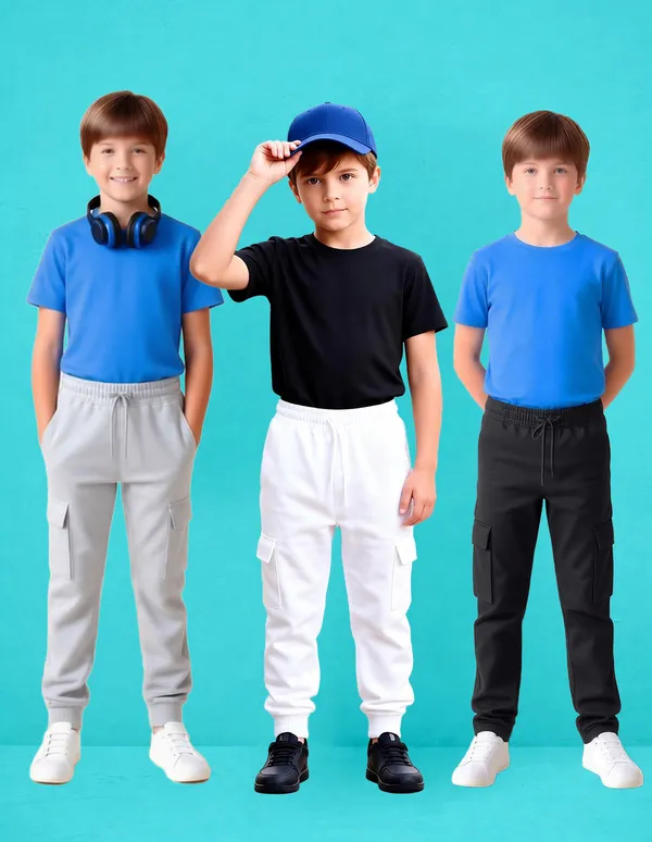 Nusyl_White_&_Black_&_Gray_Solid_Cotton_Blend_Straight_Fit_Cargo_Trackpants_Pack_Of_3_With_Side_&_Cargo_Pockets_Full_Length_Regular_Fit_Cargo_Trackpants
