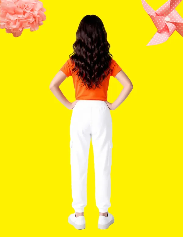 Nusyl_Girls'S_White_&_Black_&_Gray_Solid_Cotton_Blend_Straight_Fit_Cargo_Trackpants_Pack_Of_3_With_Side_&_Cargo_Pockets_Girls'S_Full_Length_Regular_Fit_Cargo_Trackpants