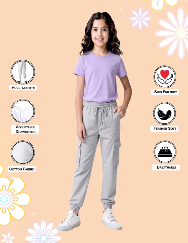 Nusyl_Girls'S_Black_&_Navy_&_Gray_Solid_Cotton_Blend_Straight_Fit_Cargo_Trackpants_Pack_Of_3_With_Side_&_Cargo_Pockets_Girls'S_Full_Length_Regular_Fit_Cargo_Trackpants