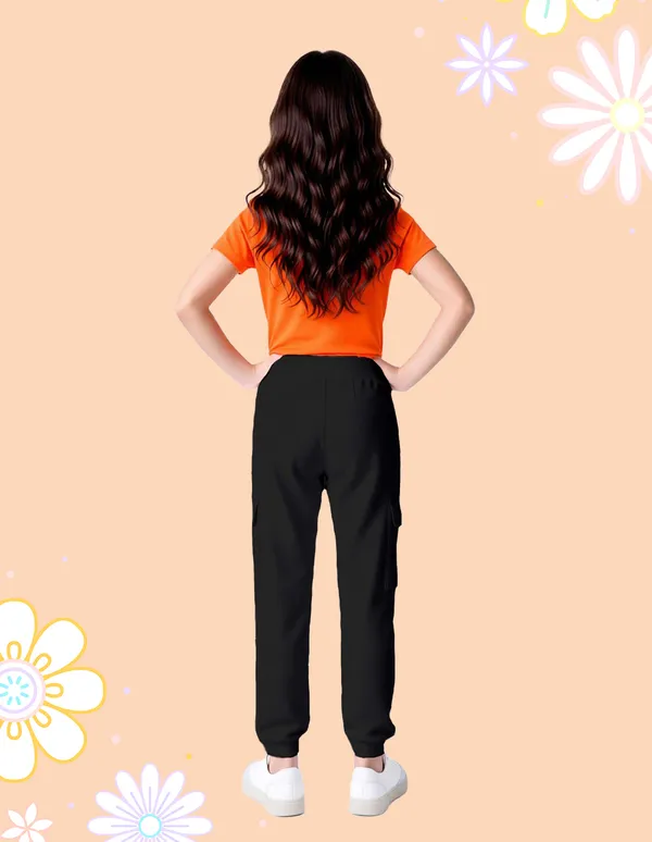 Nusyl_Girls'S_Black_&_Navy_&_Gray_Solid_Cotton_Blend_Straight_Fit_Cargo_Trackpants_Pack_Of_3_With_Side_&_Cargo_Pockets_Girls'S_Full_Length_Regular_Fit_Cargo_Trackpants