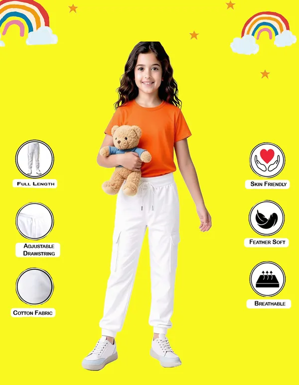 Nusyl_Girls'S_White_&_Navy_&_Gray_Solid_Cotton_Blend_Straight_Fit_Cargo_Trackpants_Pack_Of_3_With_Side_&_Cargo_Pockets_Girls'S_Full_Length_Regular_Fit_Cargo_Trackpants