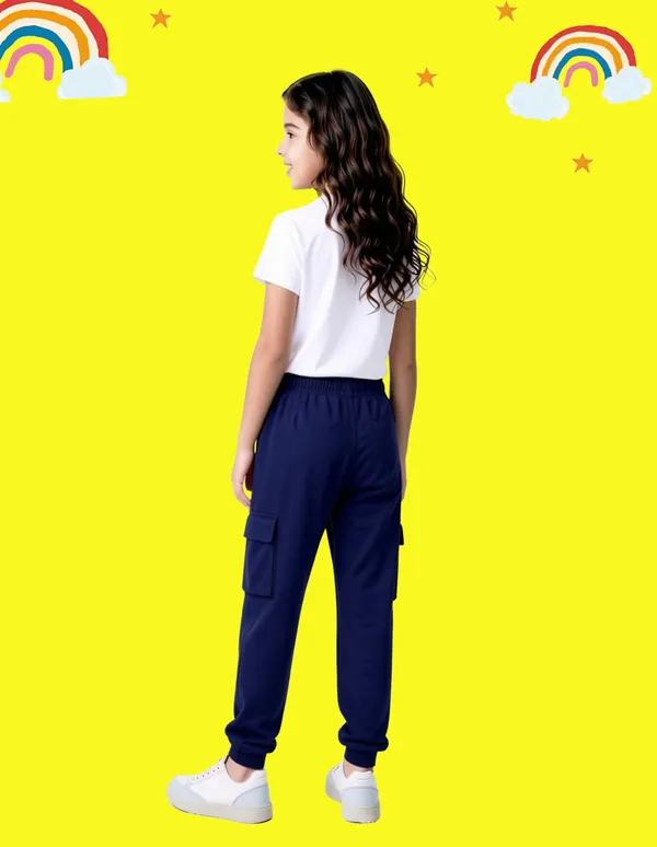 Nusyl_Girls'S_White_&_Navy_&_Gray_Solid_Cotton_Blend_Straight_Fit_Cargo_Trackpants_Pack_Of_3_With_Side_&_Cargo_Pockets_Girls'S_Full_Length_Regular_Fit_Cargo_Trackpants