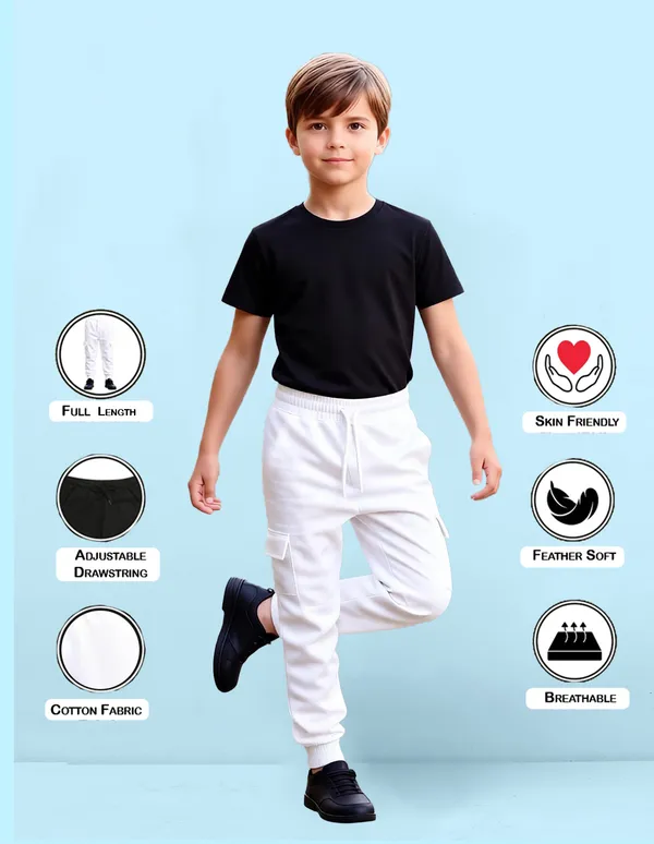 Nusyl_White_&_Black_&_Navy_&_Gray_Solid_Cotton_Blend_Straight_Fit_Cargo_Trackpants_Pack_Of_4_With_Side_&_Cargo_Pockets_Full_Length_Regular_Fit_Cargo_Trackpants