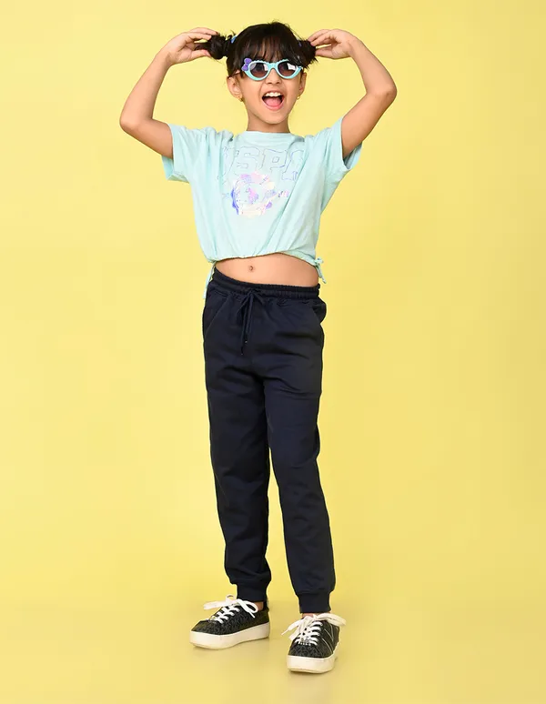 Nusyl_Girls'S_Navy_Solid_Cotton_Blend_Straight_Fit_Joggers_With_Side_Pockets_Girls'S_Full_Length_Regular_Fit_Joggers