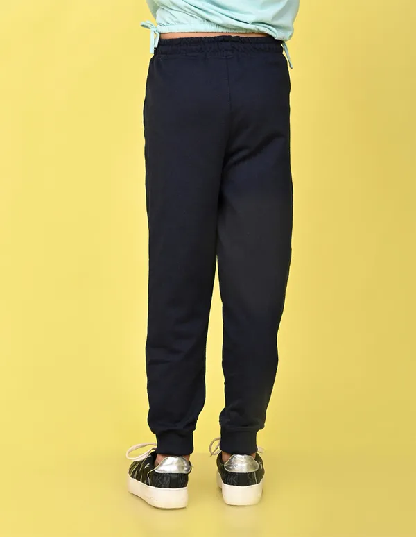 Nusyl_Girls'S_Navy_Solid_Cotton_Blend_Straight_Fit_Joggers_With_Side_Pockets_Girls'S_Full_Length_Regular_Fit_Joggers