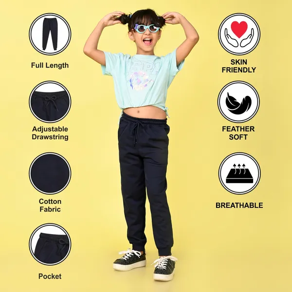Nusyl_Girls'S_Navy_Solid_Cotton_Blend_Straight_Fit_Joggers_With_Side_Pockets_Girls'S_Full_Length_Regular_Fit_Joggers