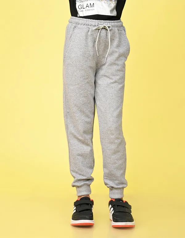 Nusyl_Girls'S_Grey_Solid_Cotton_Blend_Straight_Fit_Joggers_With_Side_Pockets_Girls'S_Full_Length_Regular_Fit_Joggers