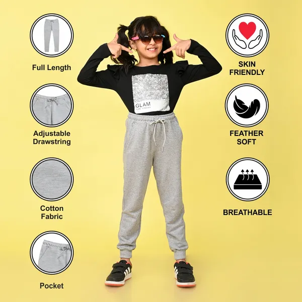 Nusyl_Girls'S_Grey_Solid_Cotton_Blend_Straight_Fit_Joggers_With_Side_Pockets_Girls'S_Full_Length_Regular_Fit_Joggers