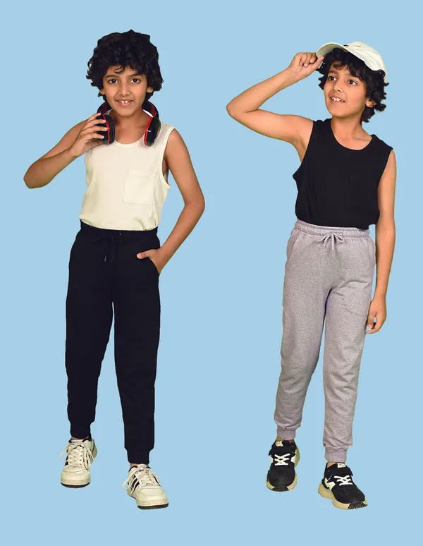Nusyl_Boys_Black_&_Grey_Solid_Trackpants