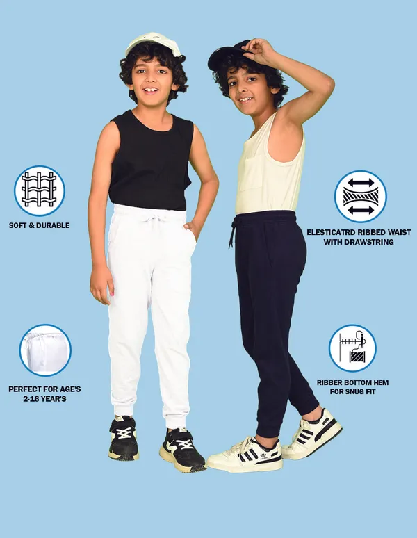 Nusyl_Boys_White_&_Navy_Blue_Solid_Trackpants