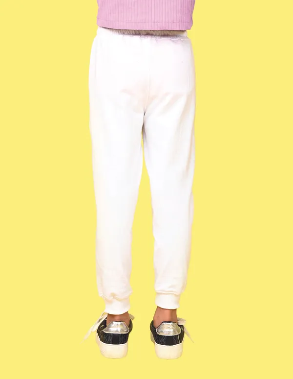 Nusyl_Girls_White_&_White_Solid_Trackpants