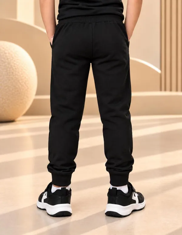 Nusyl_Boys_Pack_of_2_Orange_&_Black_Stealth_Text_Printed_&_Strips_Printed_Trackpants