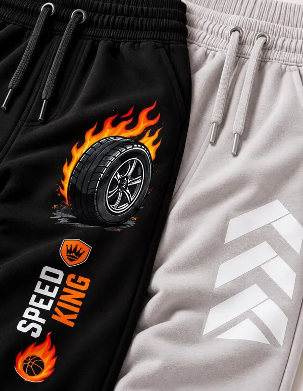 Nusyl_Boys_Pack_of_2_Black_&_Grey_Speed_King_Text_Printed_&_Striped_Arrows_Printed_Trackpants
