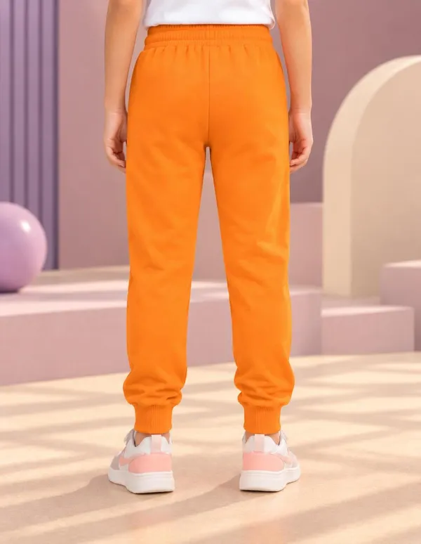 Nusyl_Girls_Pack_of_2_Black_&_Orange_Butterfly_Printed_&_Heart_Printed_Trackpants