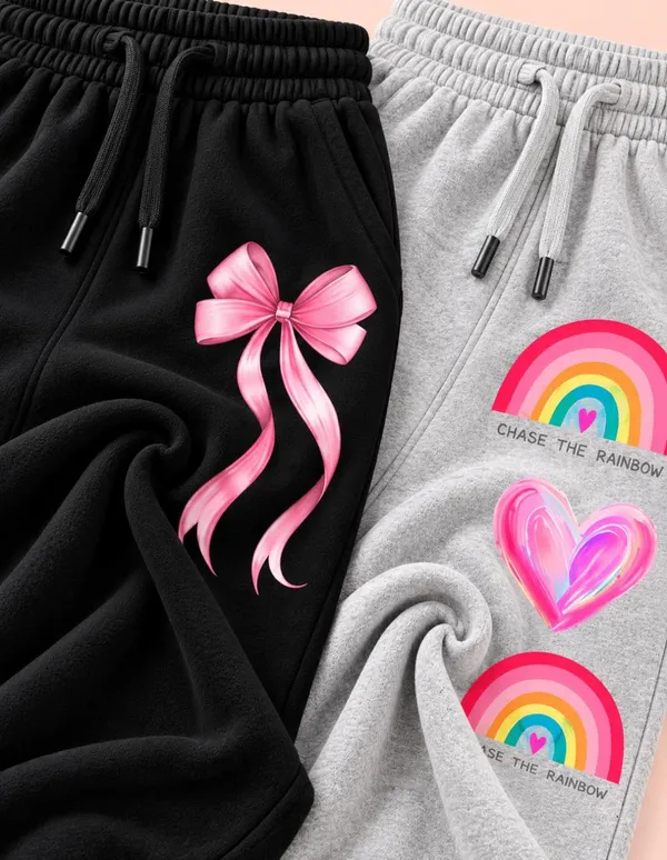 Nusyl_Girls_Pack_of_2_Black_&_Grey_Cute_Things_Printed_&_Heart_Printed_Trackpants