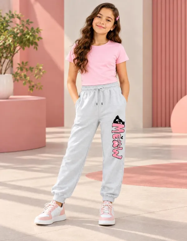 Nusyl_Girls_Pack_of_2_Grey_&_Grey_Cherry_Printed_&_Meow_Printed_Trackpants