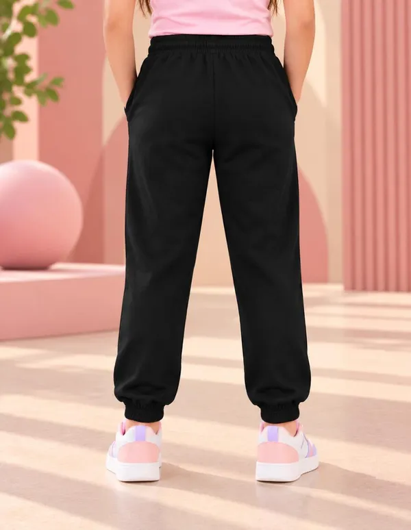 Nusyl_Girls_Pack_of_2_Orange_&_Black_Sunflower_Printed_&_Love_Text_Printed_Trackpants