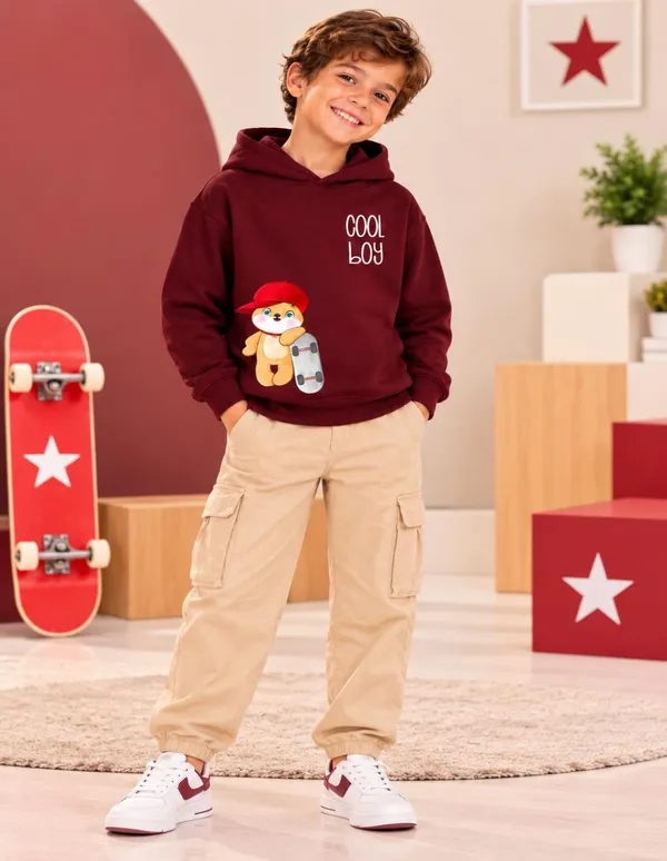 Nusyl_Boys_Black_&_Burgundy_Boys_Cool_Boy_&_Rock_Star_Text_Printed_Hoodie