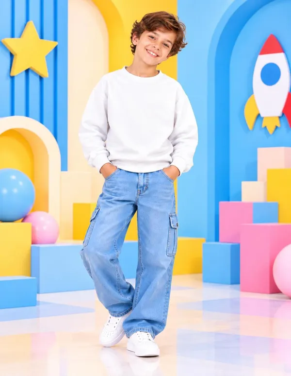 Nusyl_Boys_White_&_Red_Boys_Solid_Sweatshirt