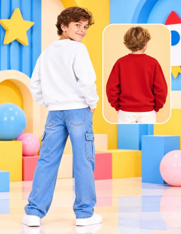 Nusyl_Boys_White_&_Red_Boys_Solid_Sweatshirt