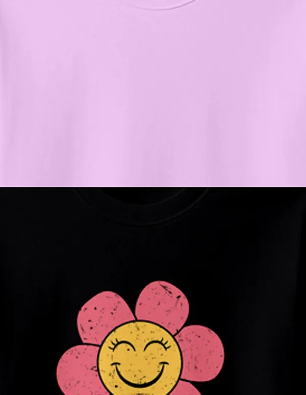 Nusyl_Girls_Black_&_Lilac_Girls_Girl_Printed_&_Flower_Printed_Sweatshirt