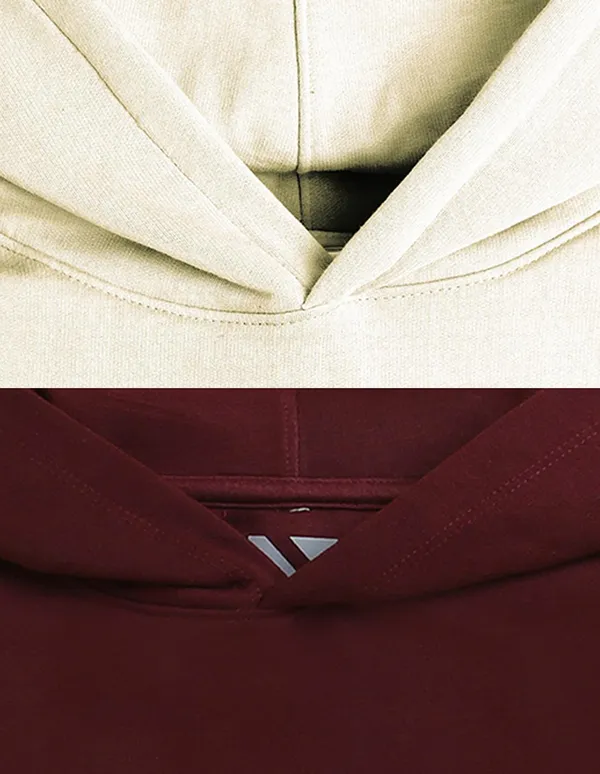 Nusyl_Girls_White_&_Burgundy_Girls_So_cool_&_Never_Stop_Dreaming_Text_Printed_Hoodie