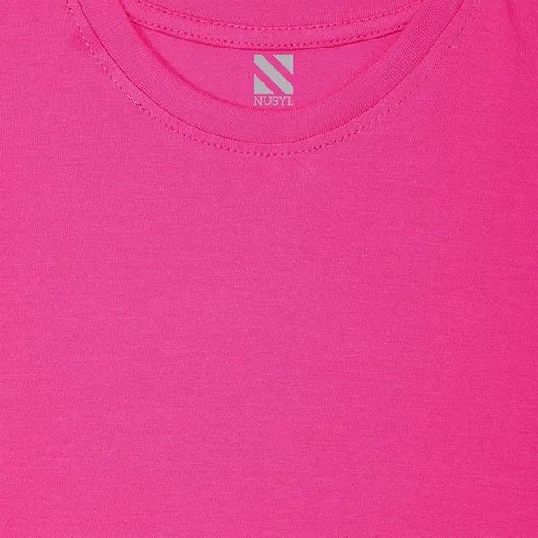 Hot_Pink_Solid_Round_Neck_Half_Sleeves_T-Shirt_For_Girls