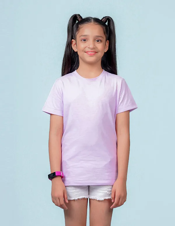 Lilac_Solid_Round_Neck_Half_Sleeves_T-Shirt_For_Girls