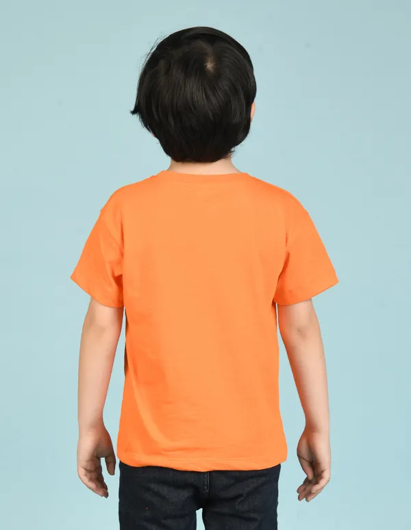 Orange_Solid_Round_Neck_Half_Sleeves_Oversized_T-Shirt_For_Boys