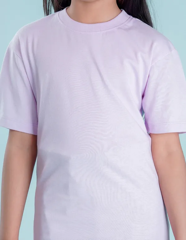Lilac_Solid_Round_Neck_Half_Sleeves_Oversized_T-Shirt_For_Girls