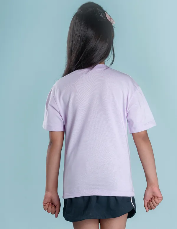 Lilac_Solid_Round_Neck_Half_Sleeves_Oversized_T-Shirt_For_Girls