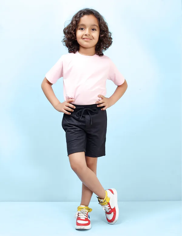 Black_Solid_Shorts_For_Boys