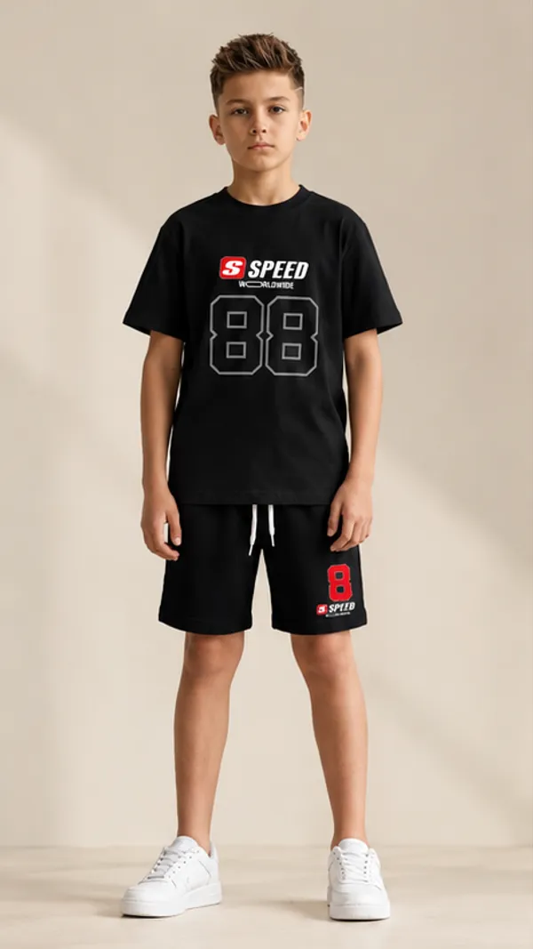 NUSYL_Black_Speed_88_Graphic_Kids_Co-ord_Set