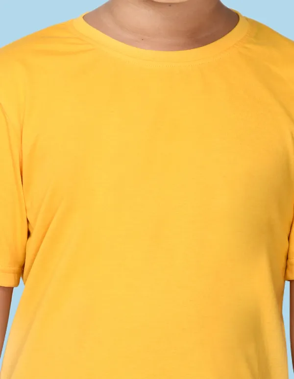 Yellow_Solid_Round_Neck_Half_Sleeves_T-Shirt_For_Boys