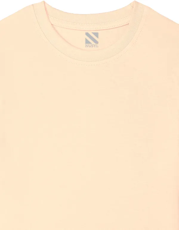 Beige_Solid_Round_Neck_Half_Sleeves_Oversized_T-Shirt_For_Boys